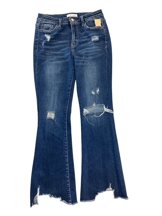 Jeans Straight By Flying Monkey In Blue Denim, Size:8