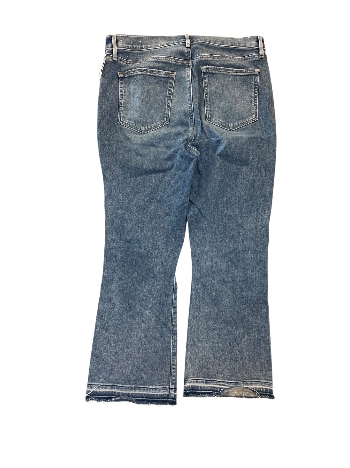 Jeans Cropped By Loft In Blue Denim, Size:12