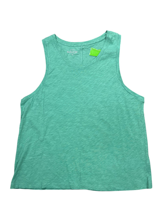 Tank Top By J. Crew In Green, Size:Xl