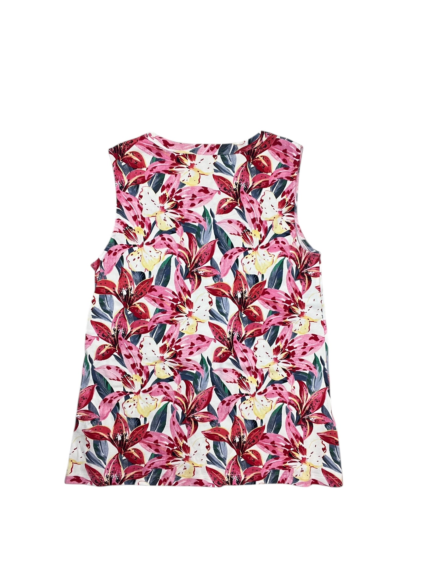 Tank Top By Chicos In Floral Print, Size:M