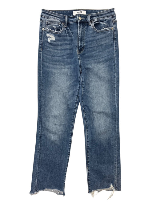 Jeans Straight By Micas In Blue Denim, Size:6