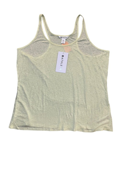 Athletic Tank Top By Athleta In Green, Size:Xl