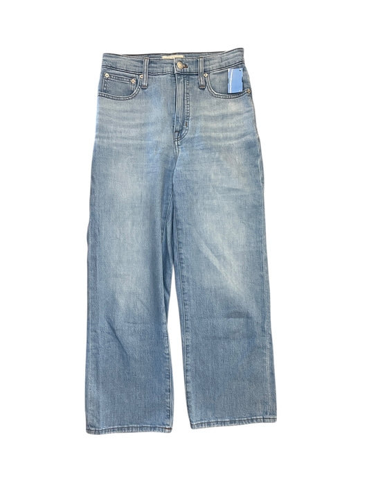 Jeans Wide Leg By Madewell In Blue Denim, Size:0