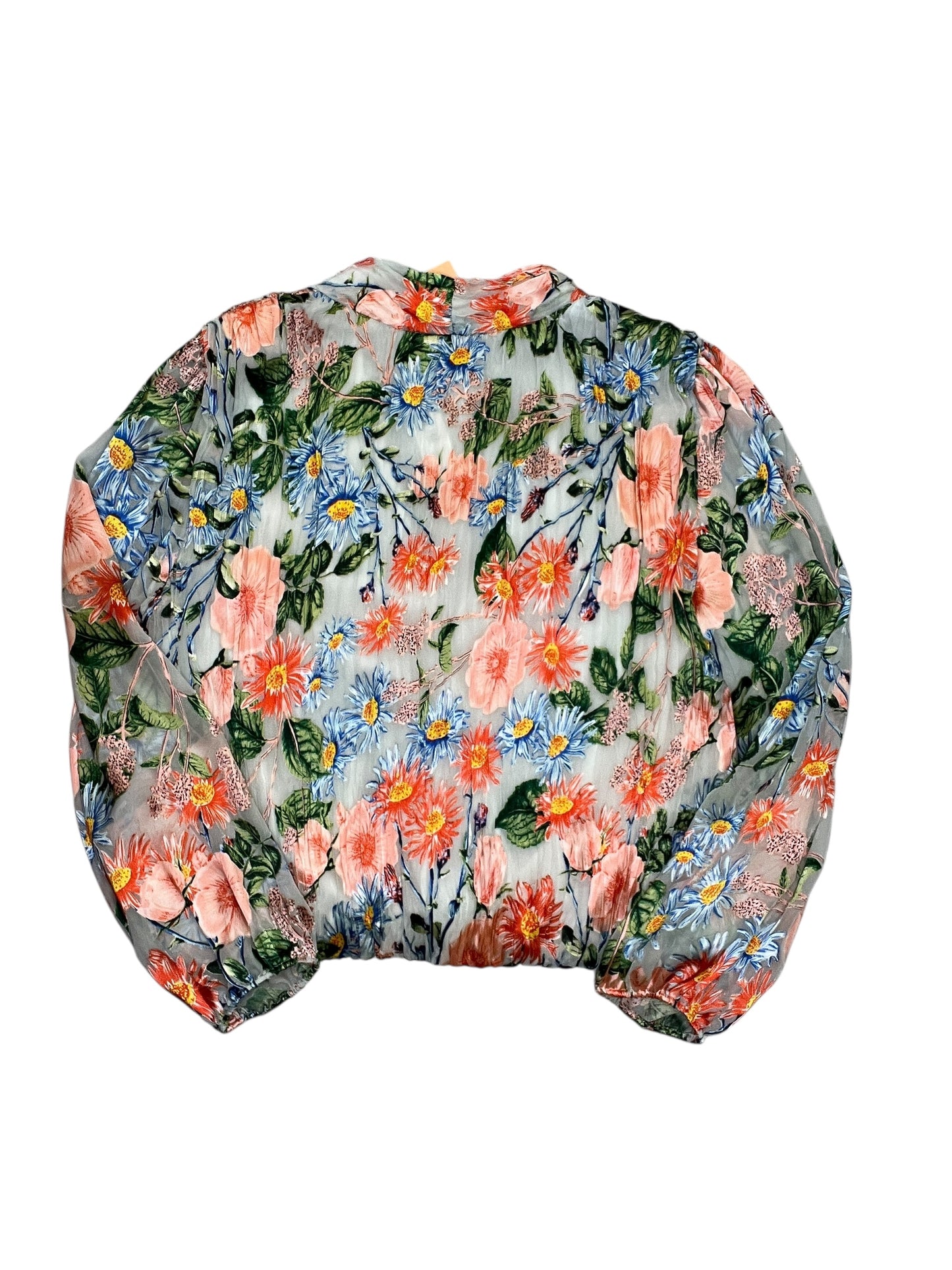 Top Ls Designer By Alice + Olivia In Floral Print, Size:M