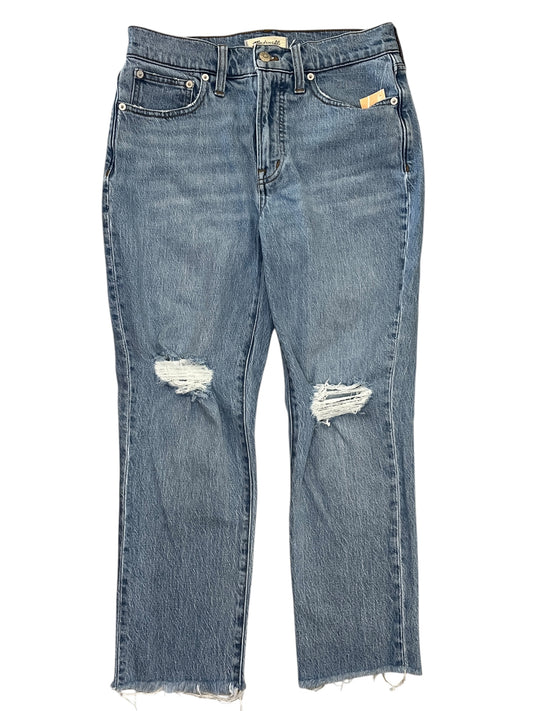 Jeans Cropped By Madewell In Blue Denim, Size:4