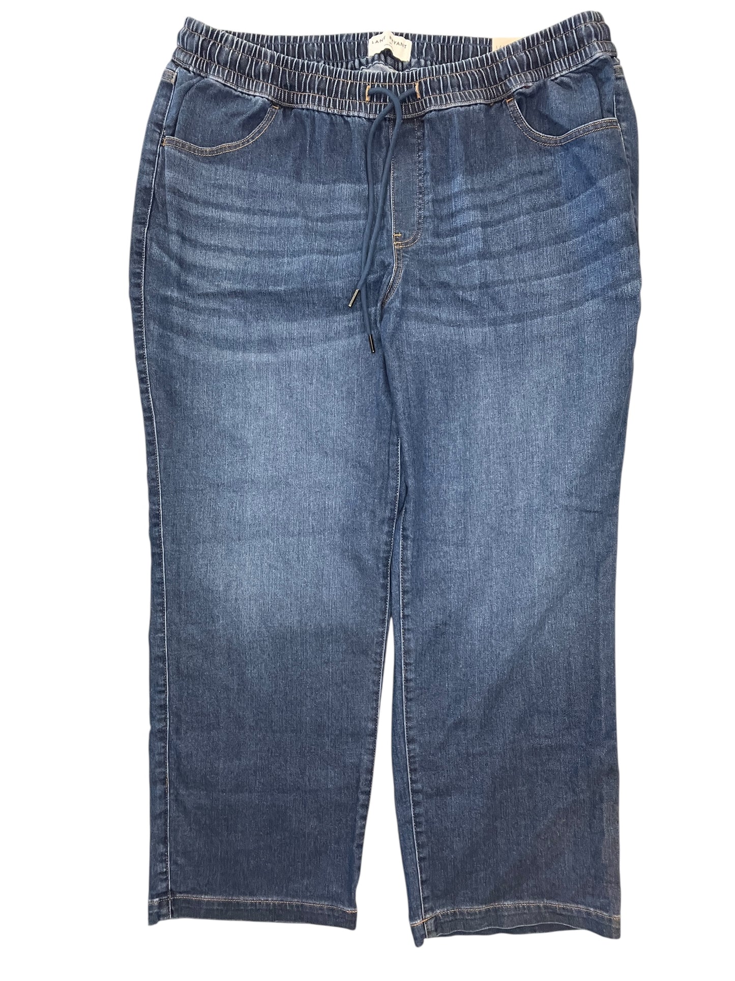 Jeans Wide Leg By Lane Bryant In Blue Denim, Size:20