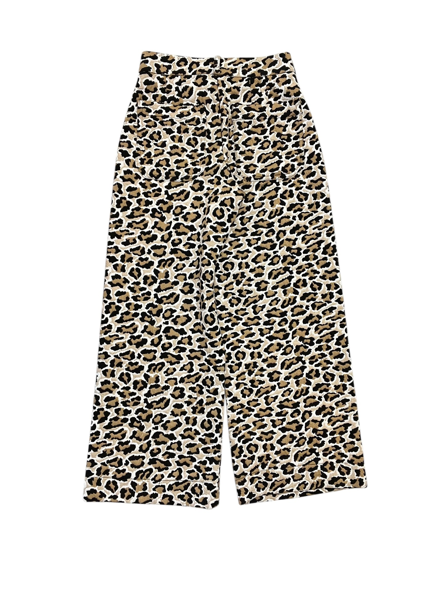 Pants Wide Leg By Maeve In Animal Print, Size:Xs