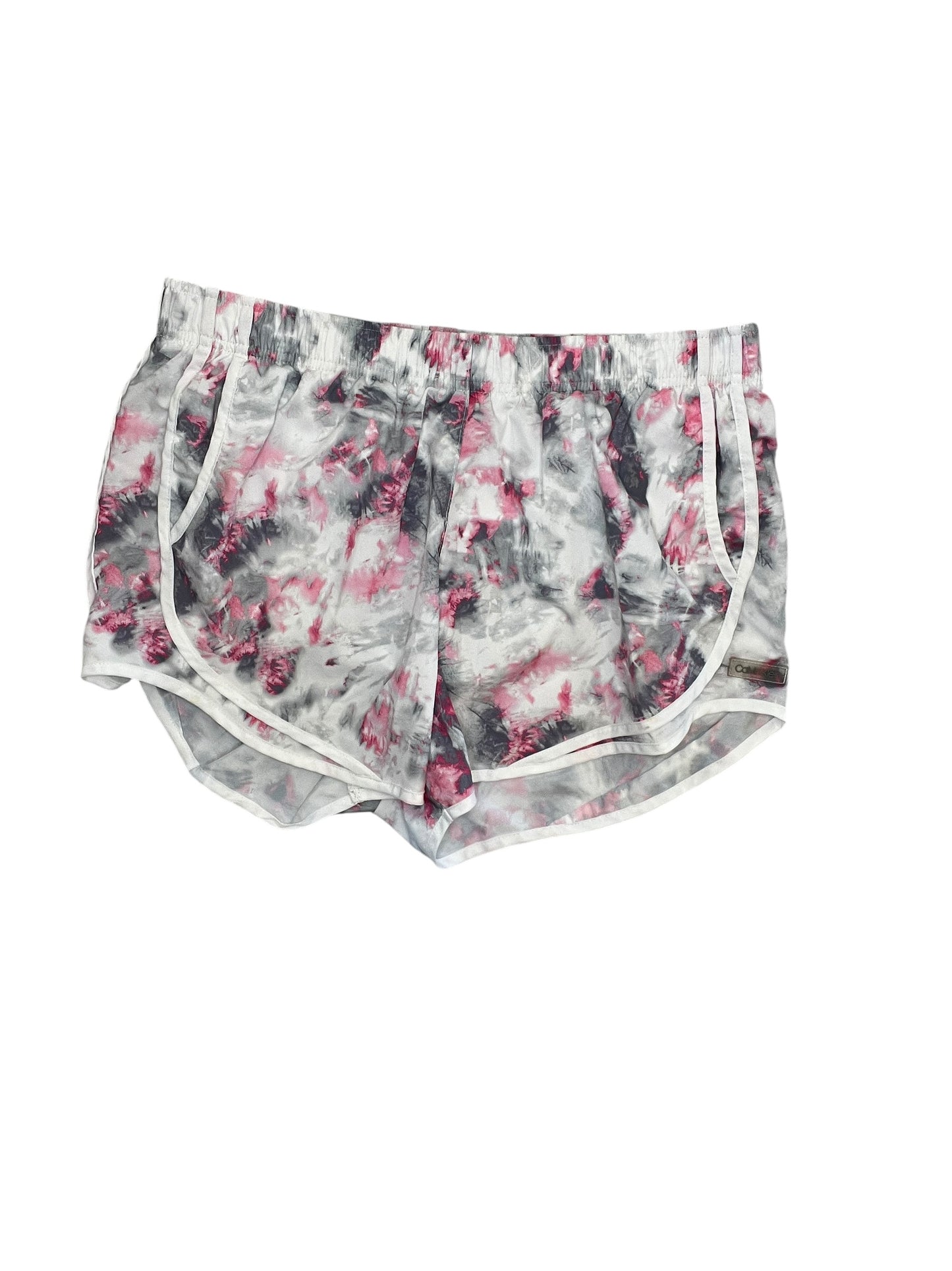 Athletic Shorts By Calvin Klein In White, Size:L