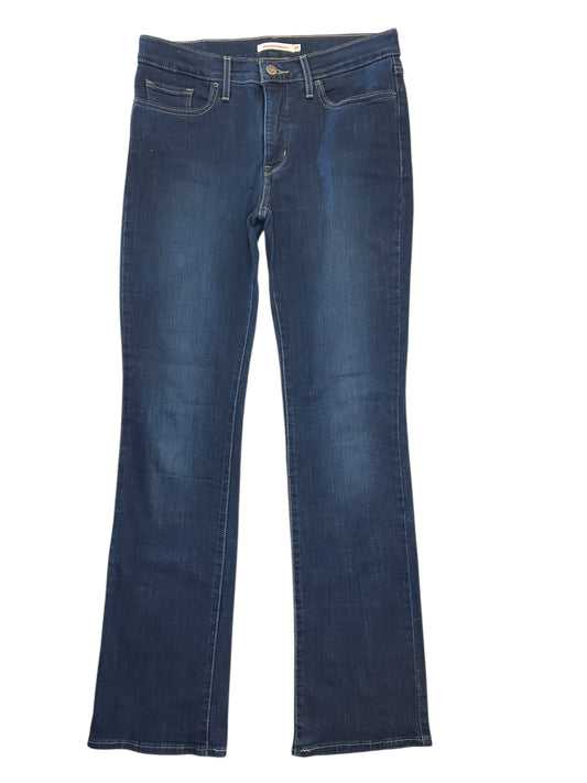 Jeans Boot Cut By Levis In Blue Denim, Size:8