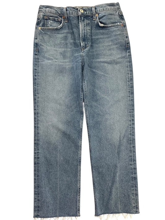 Jeans Cropped By Citizens Of Humanity In Blue Denim, Size:6