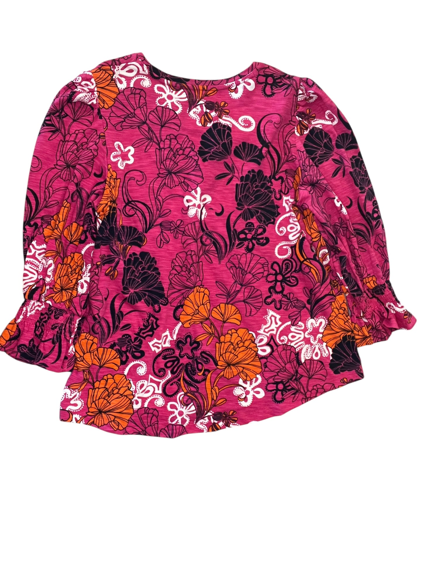 Top Ls By Chicos In Floral Print, Size:L