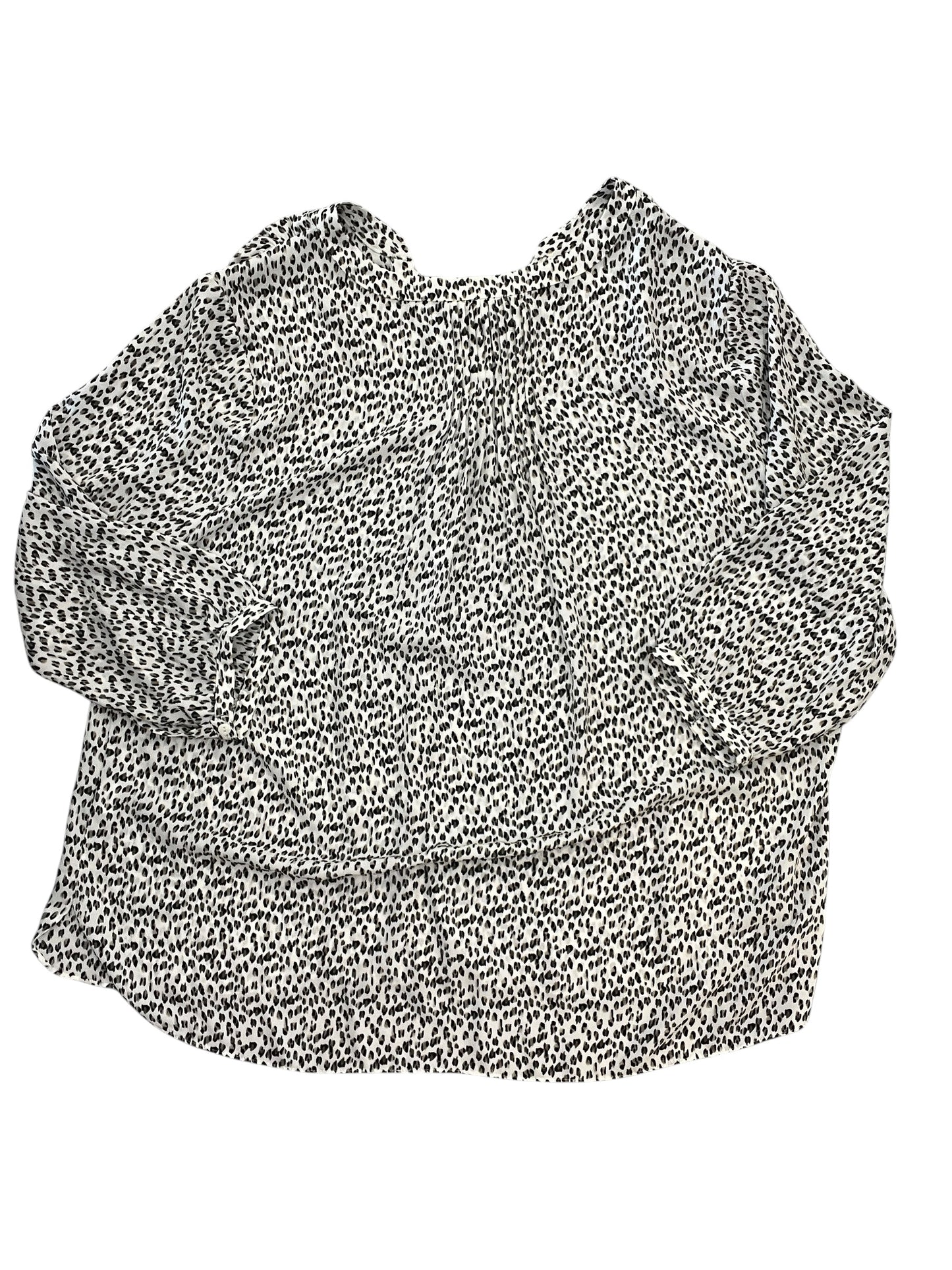 Blouse Ls By Not Your Daughters Jeans In Animal Print, Size:L