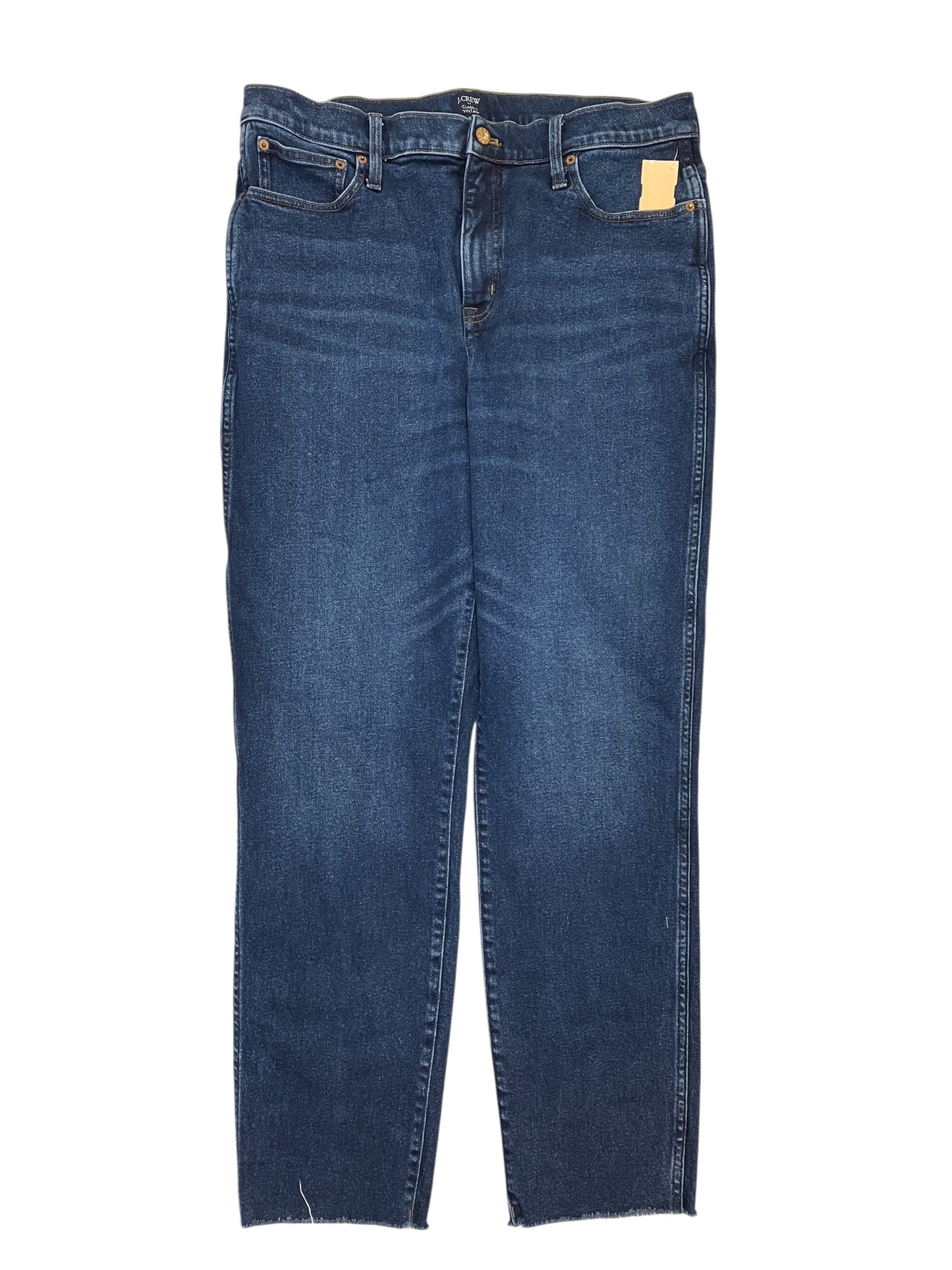 Jeans Straight By J. Crew In Blue Denim, Size:16