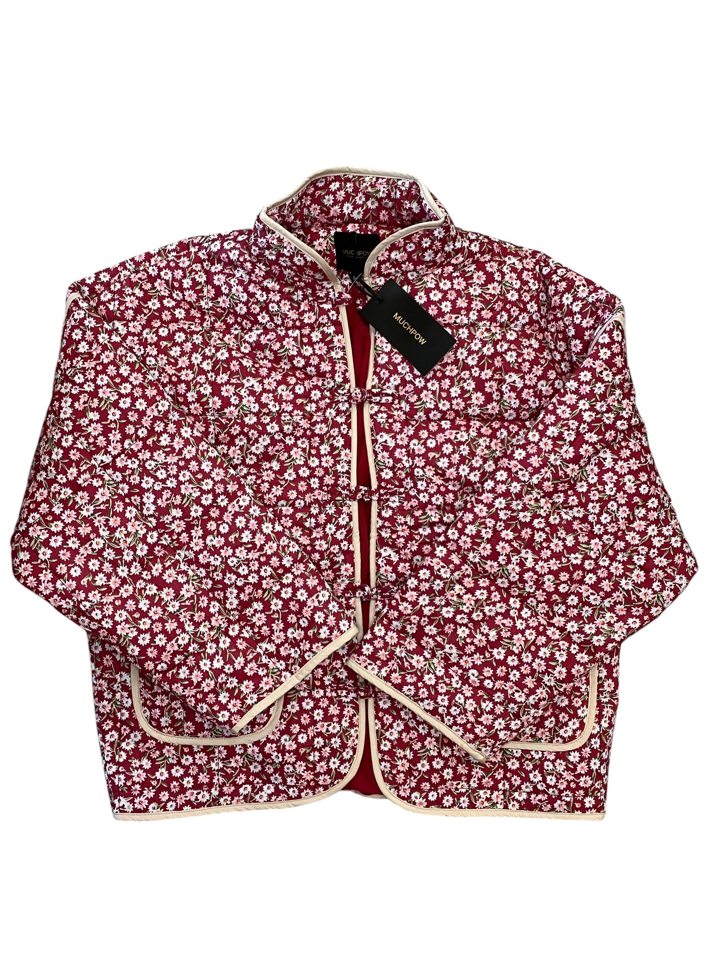 Jacket Puffer & Quilted By Clothes Mentor In Pink, Size:M
