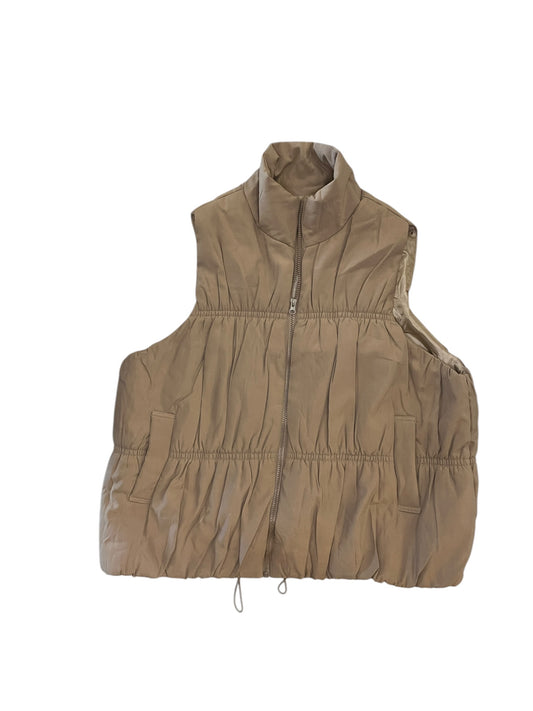 Vest Puffer & Quilted By New In In Gold, Size:1X