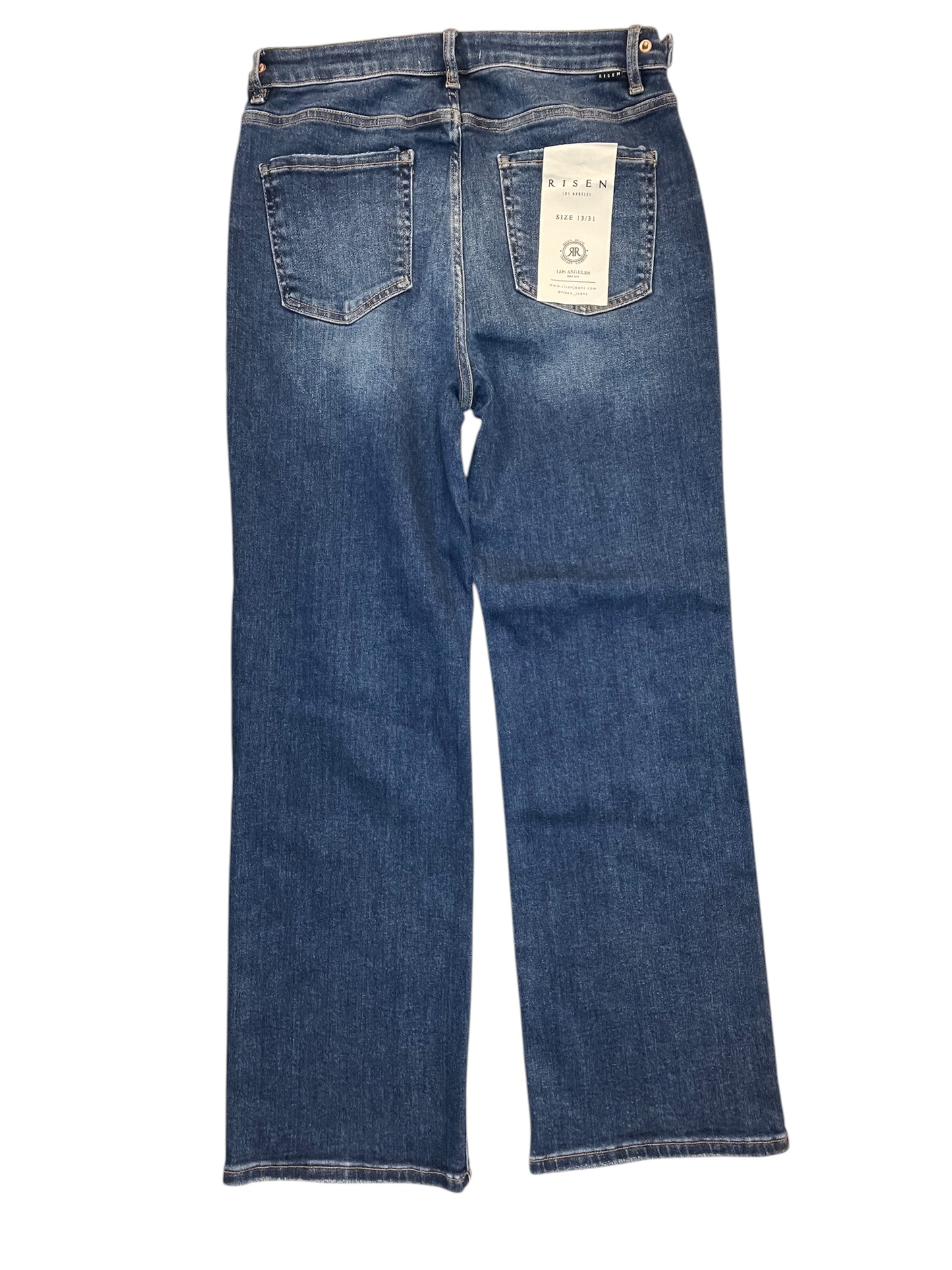Jeans Wide Leg By Risen In Blue Denim, Size:12