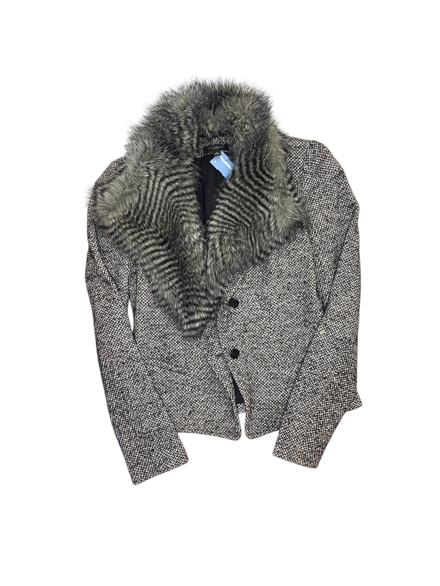 Coat Parka By Ann Taylor In Grey, Size:S