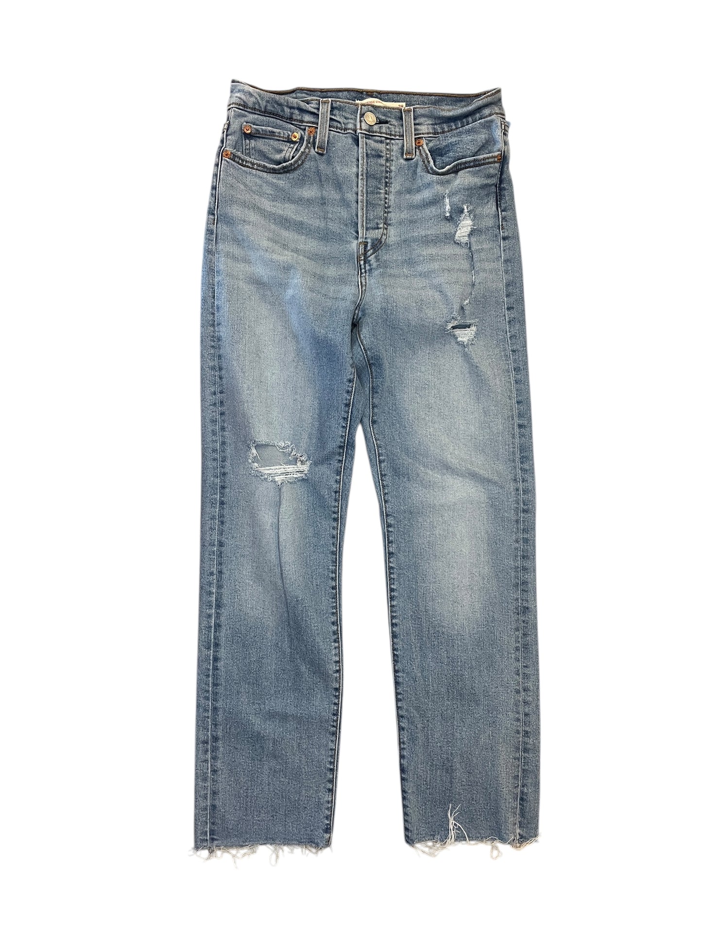 Jeans Straight By Levis In Blue Denim, Size:6
