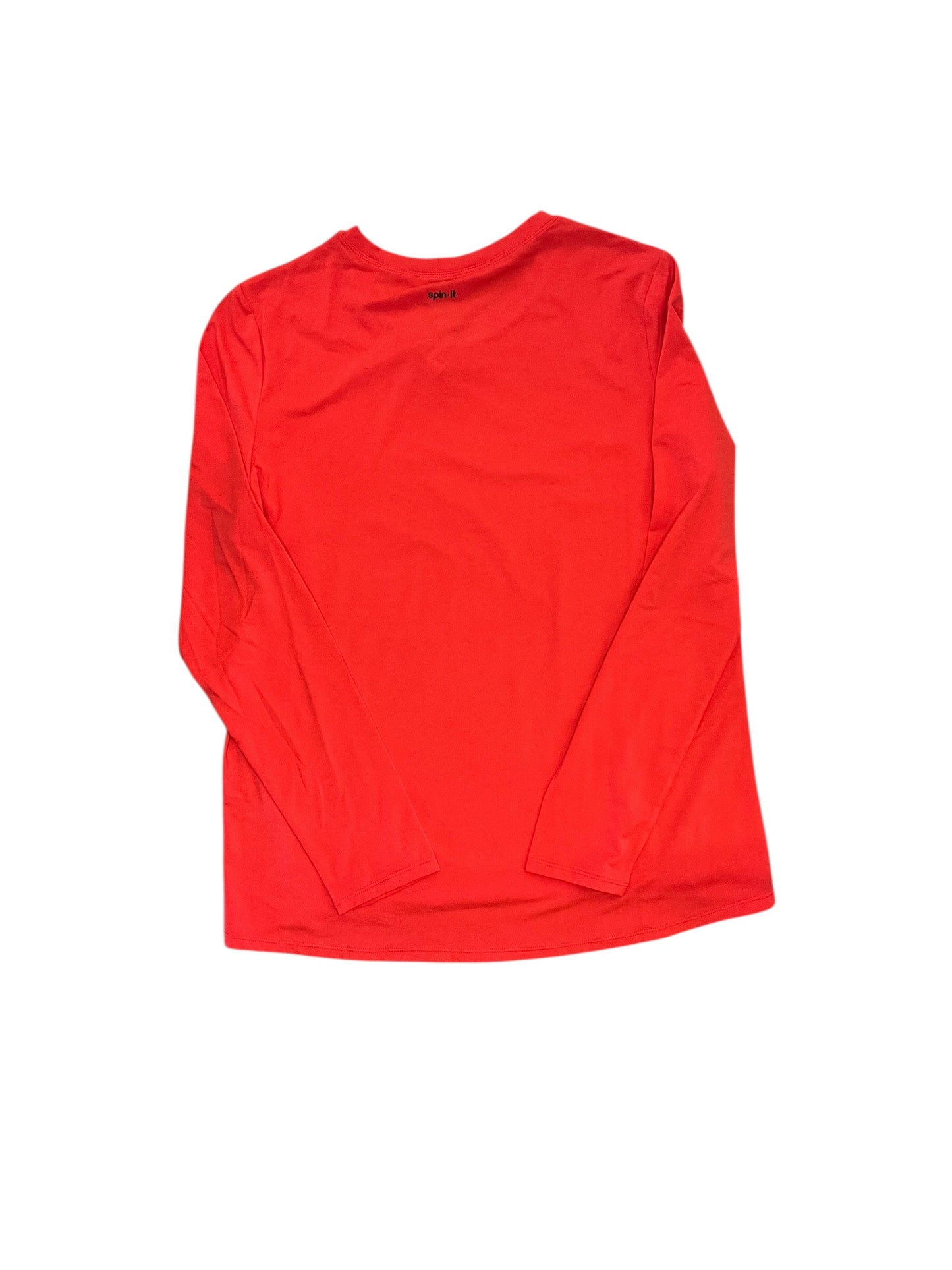 Athletic Top Ls Collar By Cma In Red, Size:M