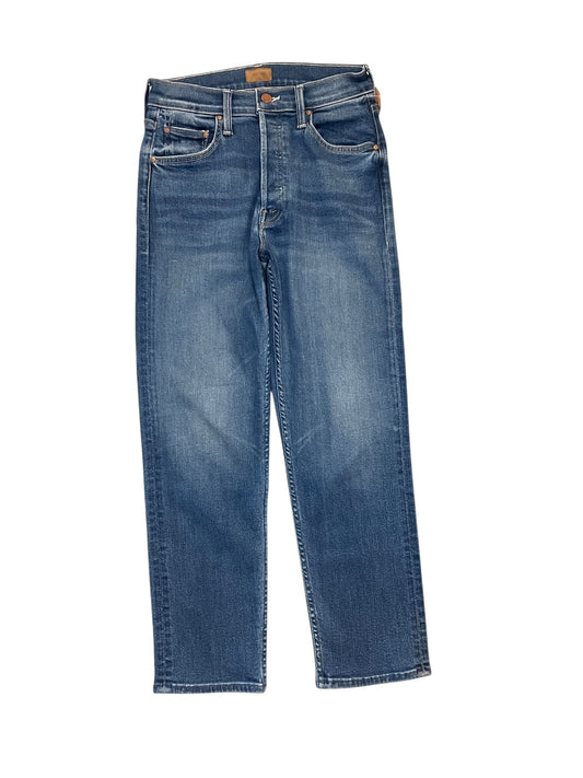 Jeans Straight By Mother In Blue Denim, Size:2