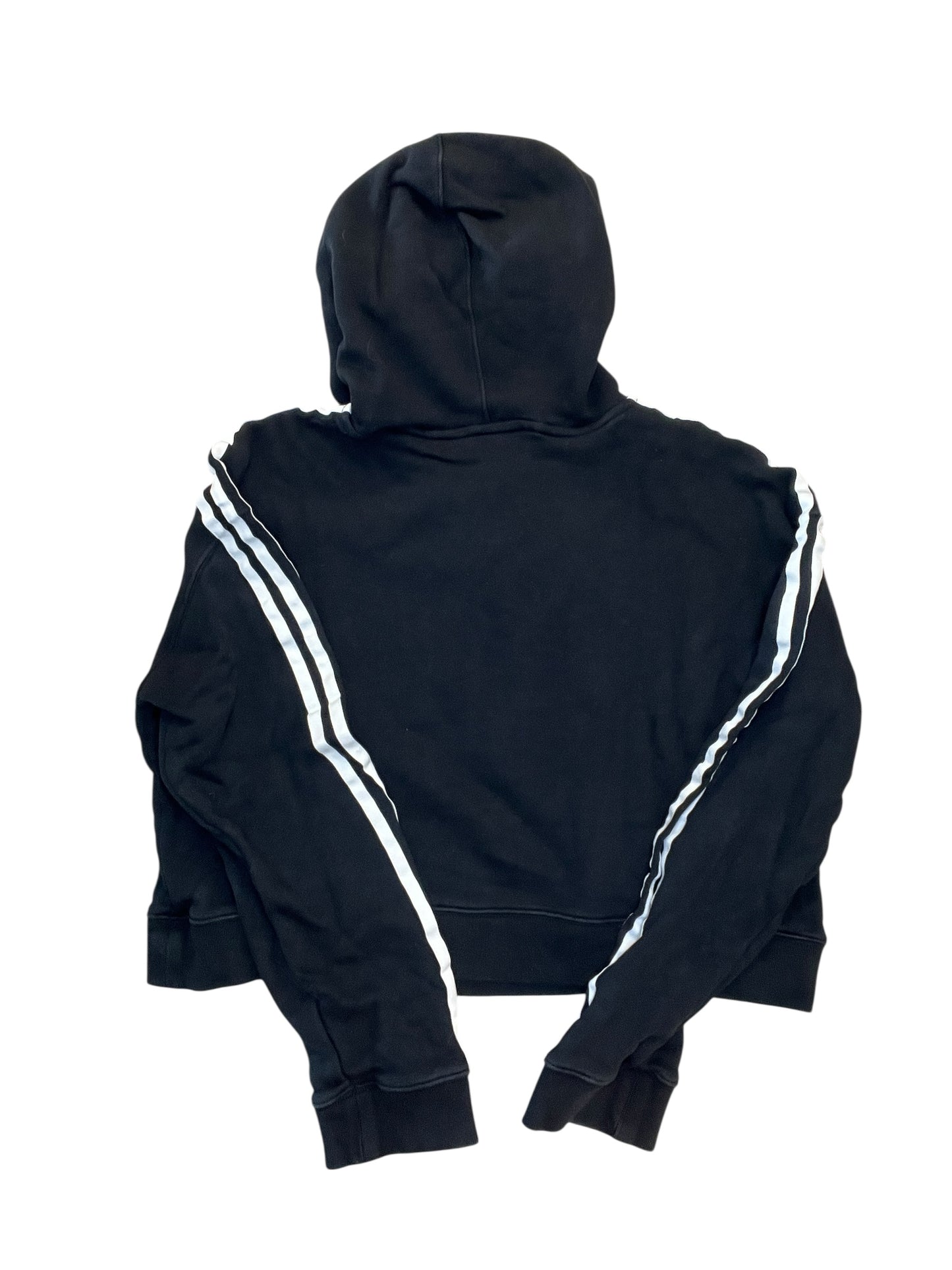 Athletic Sweatshirt Hoodie By Adidas In Black, Size:S
