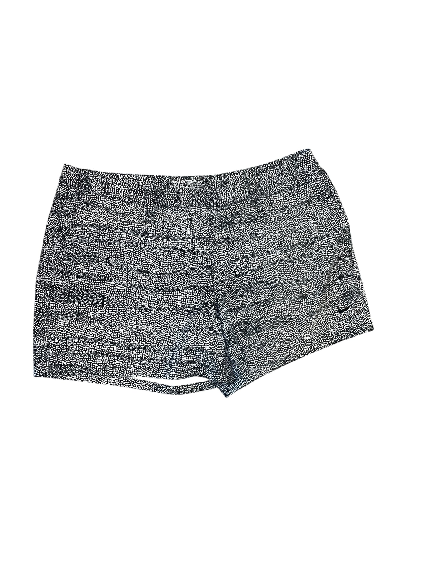 Athletic Shorts By Nike Apparel In Black & White, Size:L