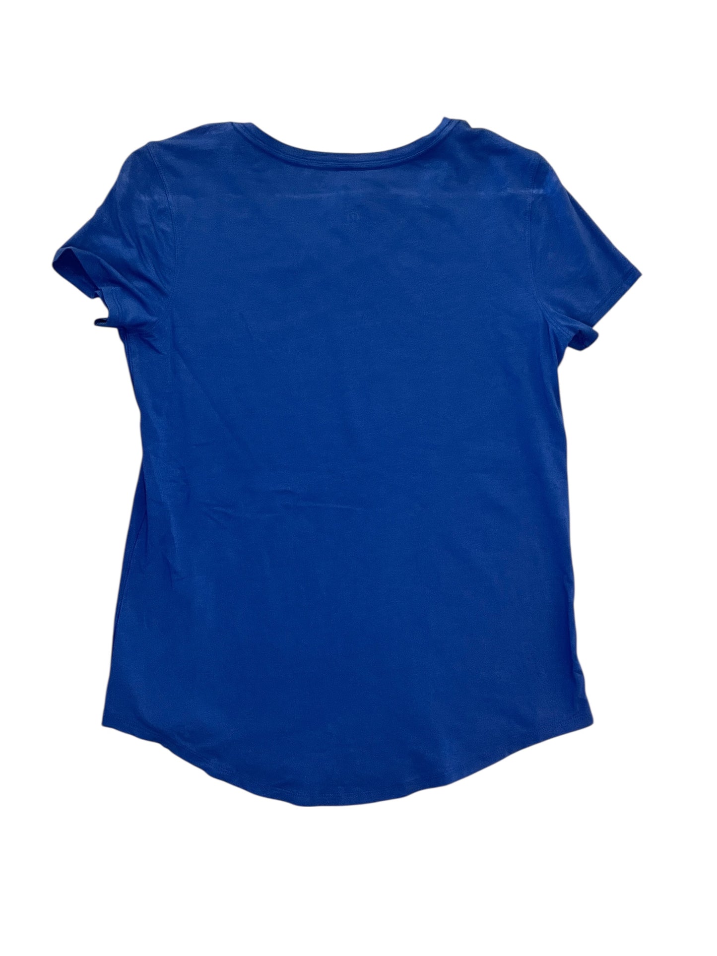 Athletic Top Ss By Lululemon In Blue, Size:S