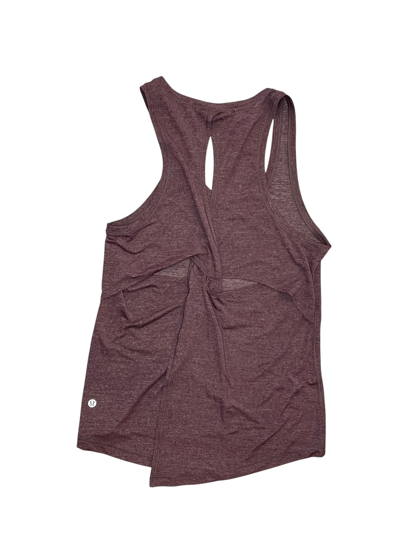 Athletic Tank Top By Lululemon In Mauve, Size:M