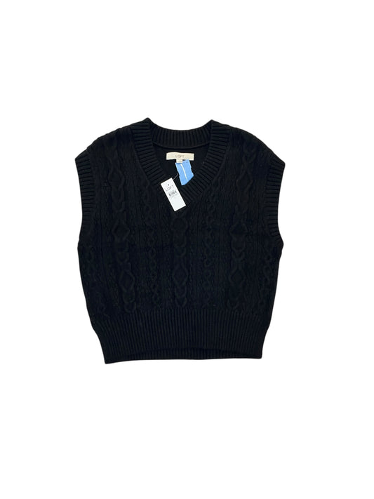 Vest Sweater By Loft In Black, Size:S