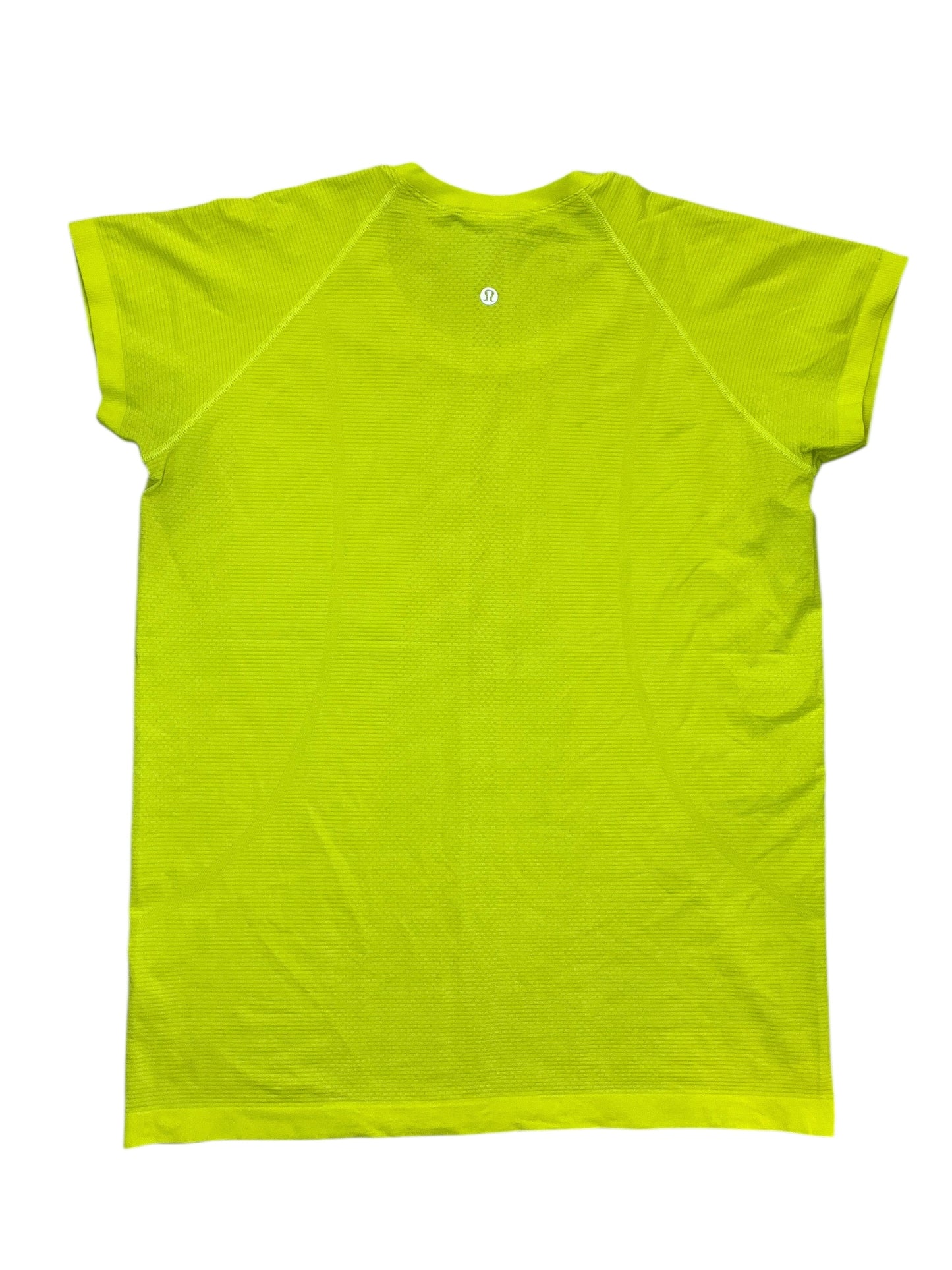 Athletic Top Ss By Lululemon In Yellow, Size:Xl