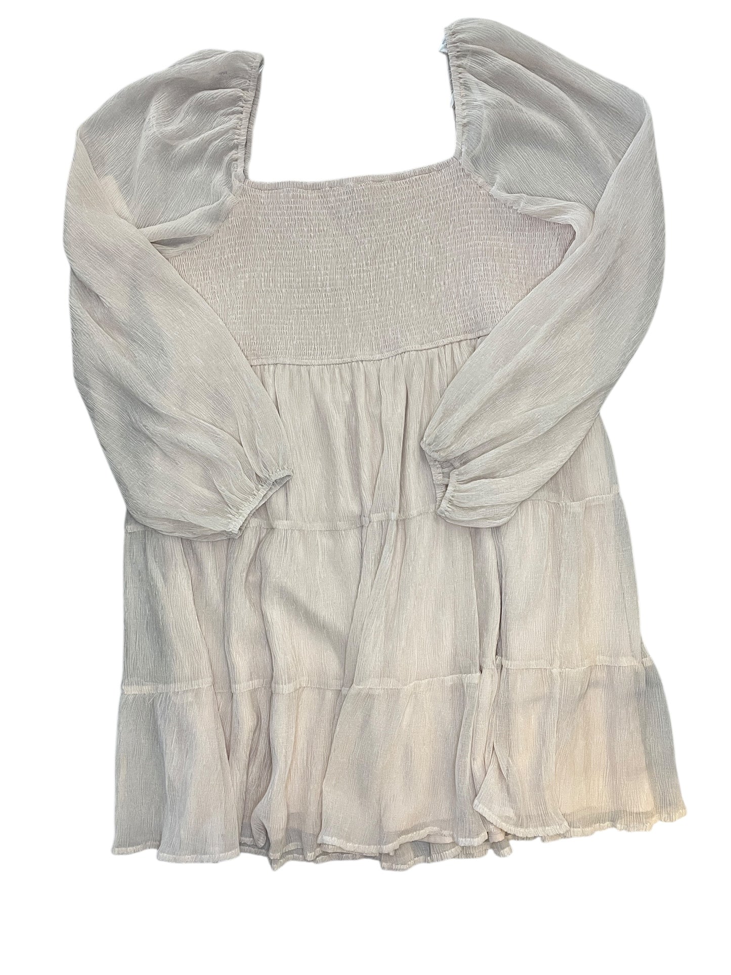 Dress Casual Midi By Arula In Beige, Size:2X