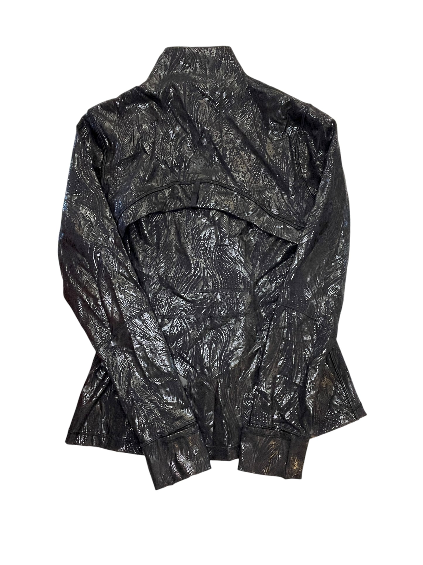 Athletic Jacket By Lululemon In Black, Size:M