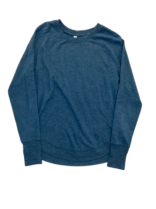 Athletic Top Ls Collar By Athleta In Blue, Size:S