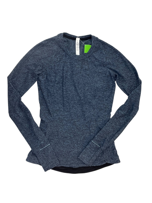 Athletic Top Ls Collar By Lululemon In Blue, Size:S