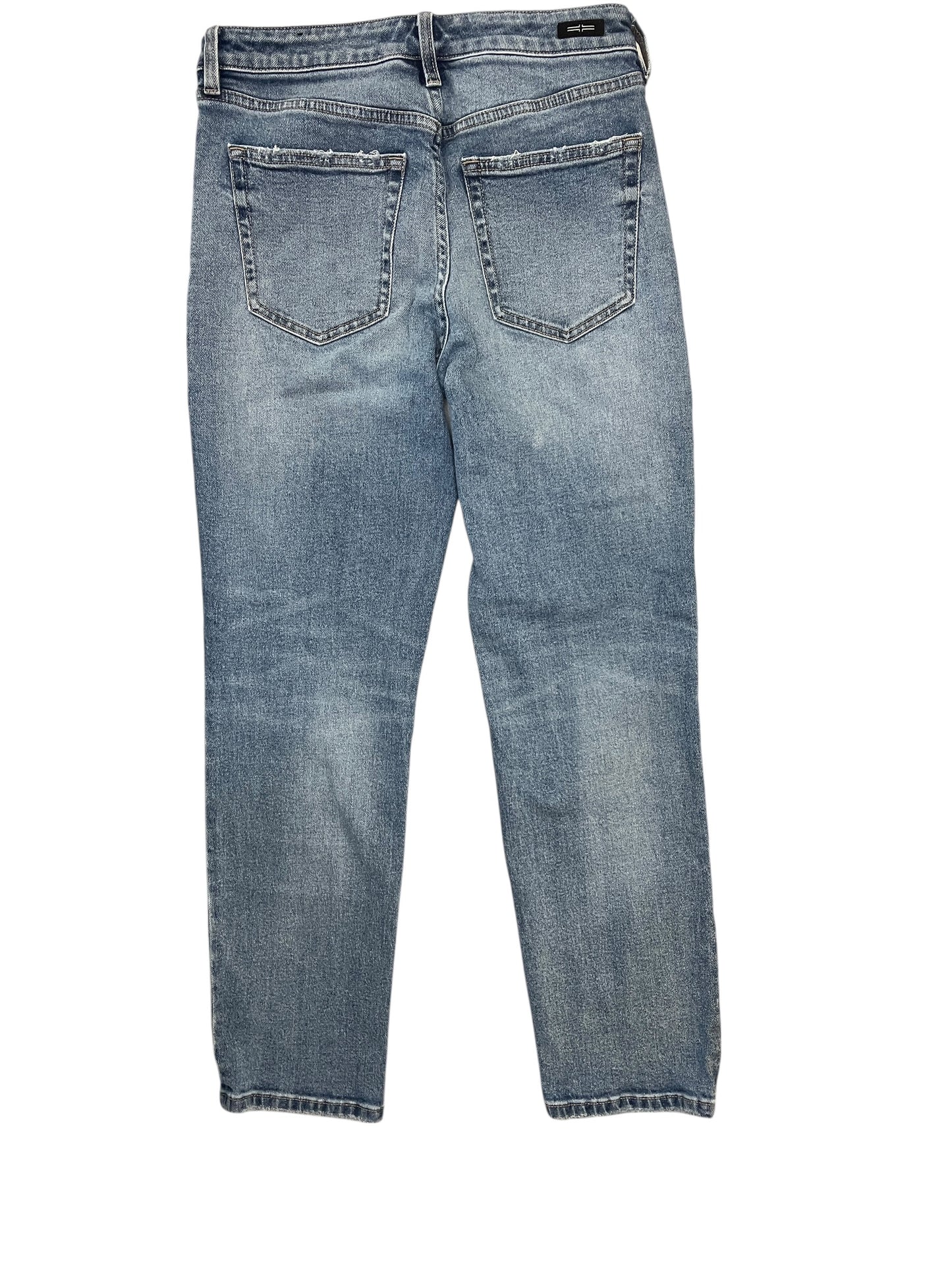 Jeans Straight By Liverpool In Blue Denim, Size:6