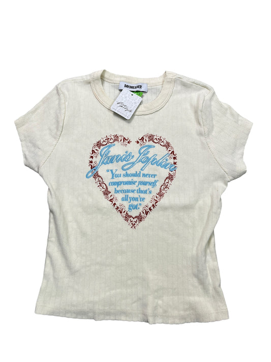 Top Ss By Clothes Mentor In Beige, Size:S