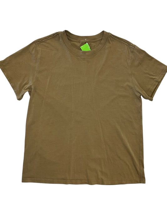 Athletic Top Ss By Lululemon In Brown, Size:M