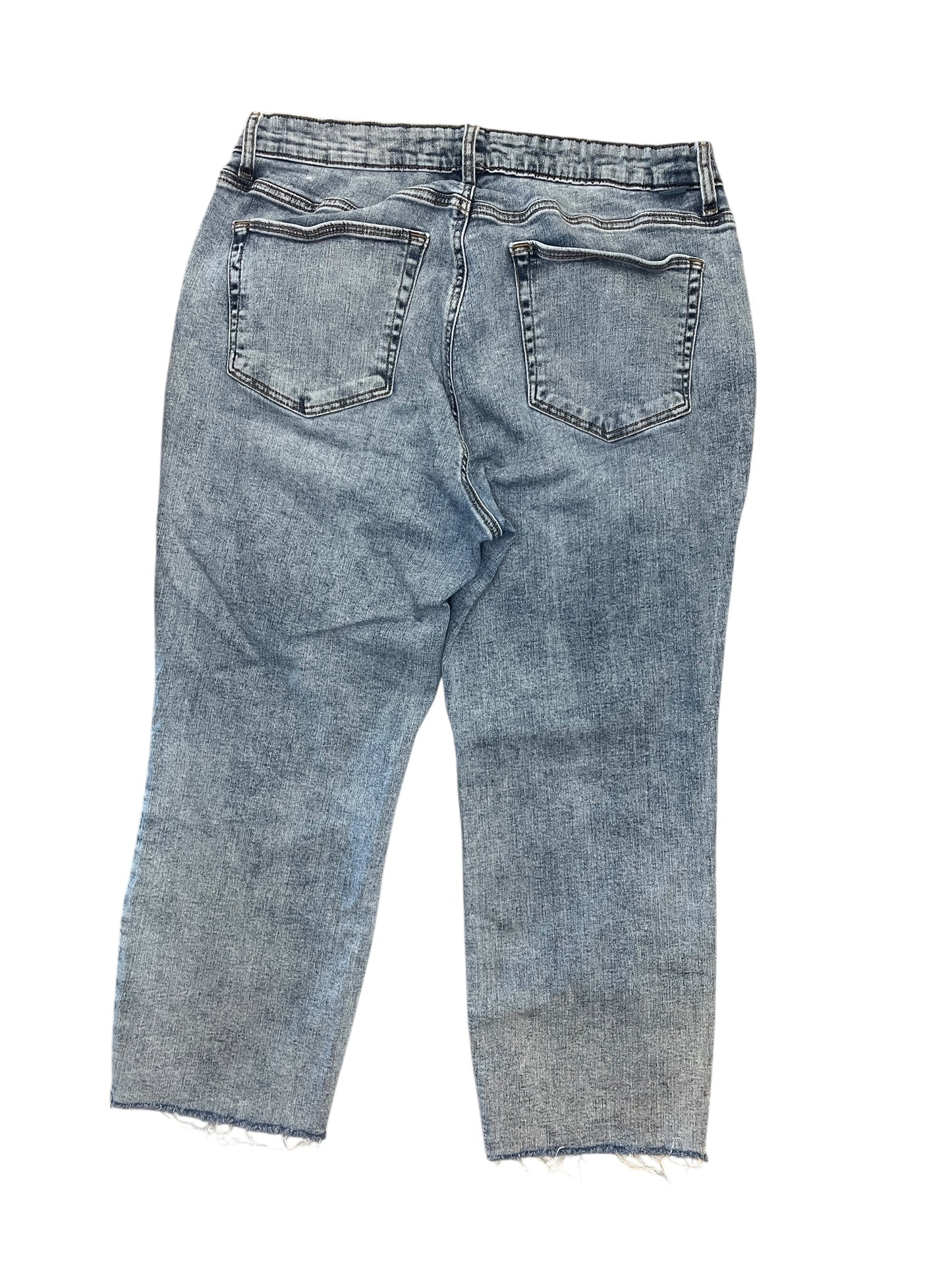 Jeans Cropped By Jag In Blue Denim, Size:20