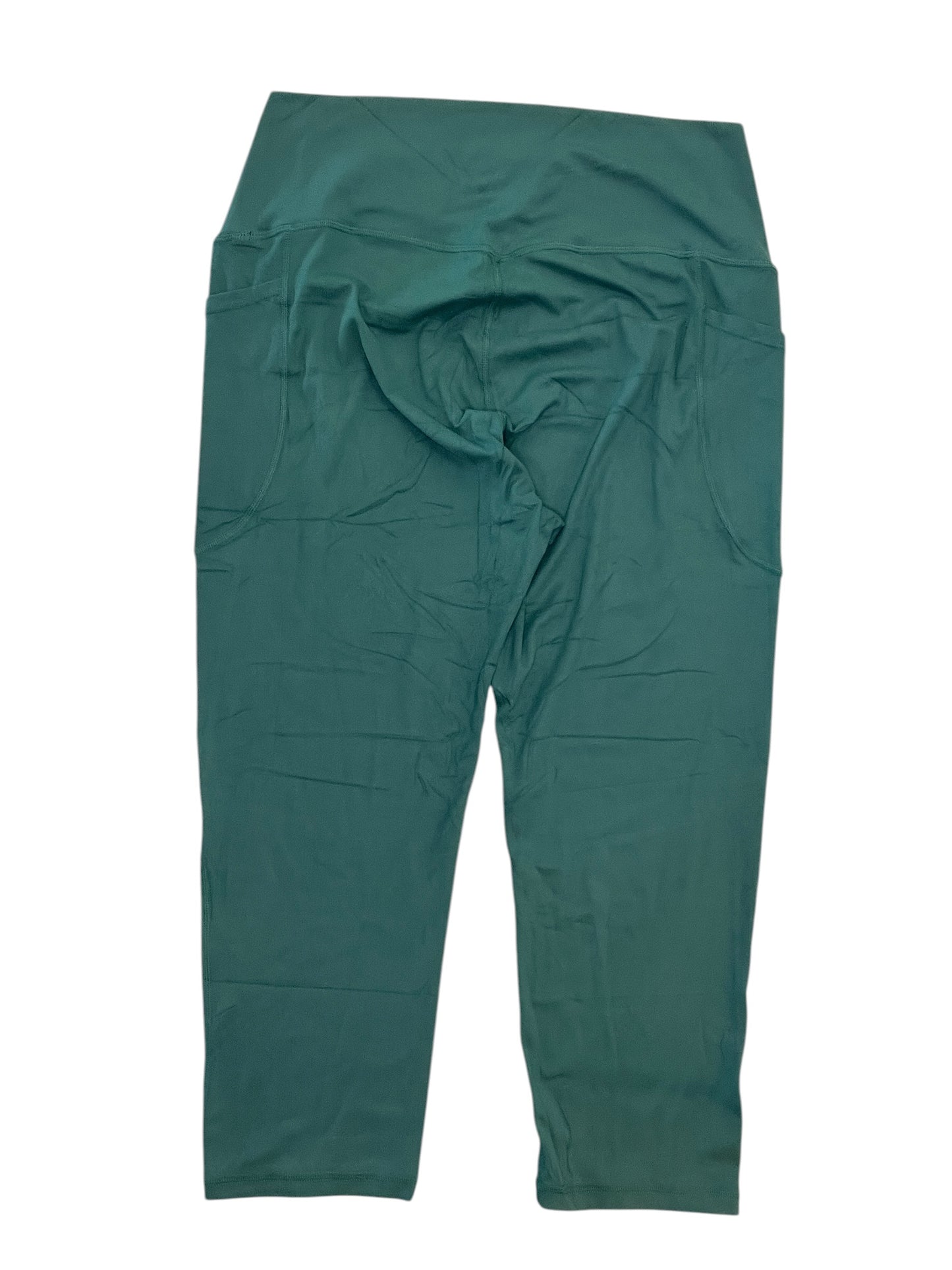 Athletic Leggings By Ododos In Green, Size:Xxl