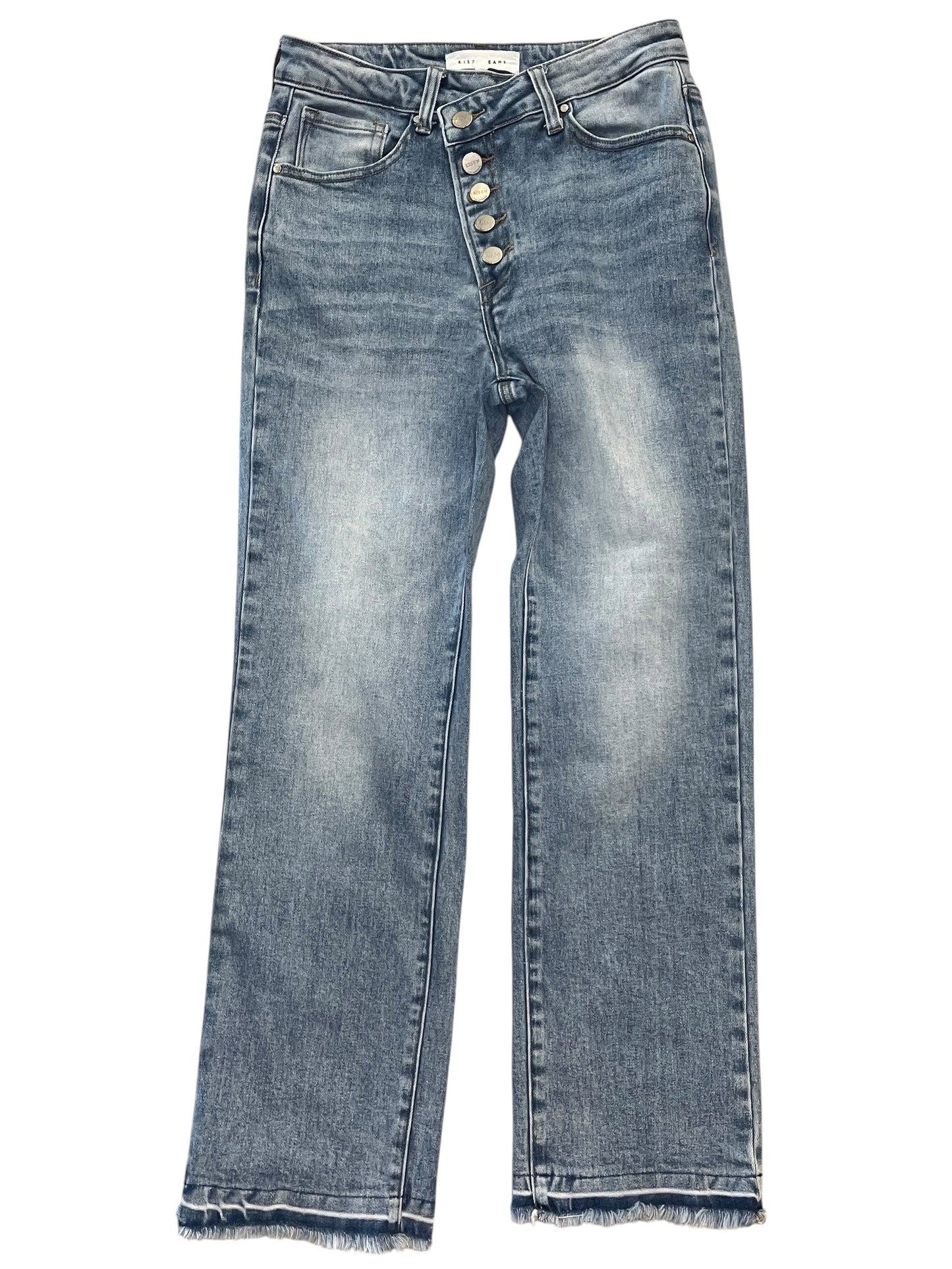 Jeans Boot Cut By Risen In Blue Denim, Size:4