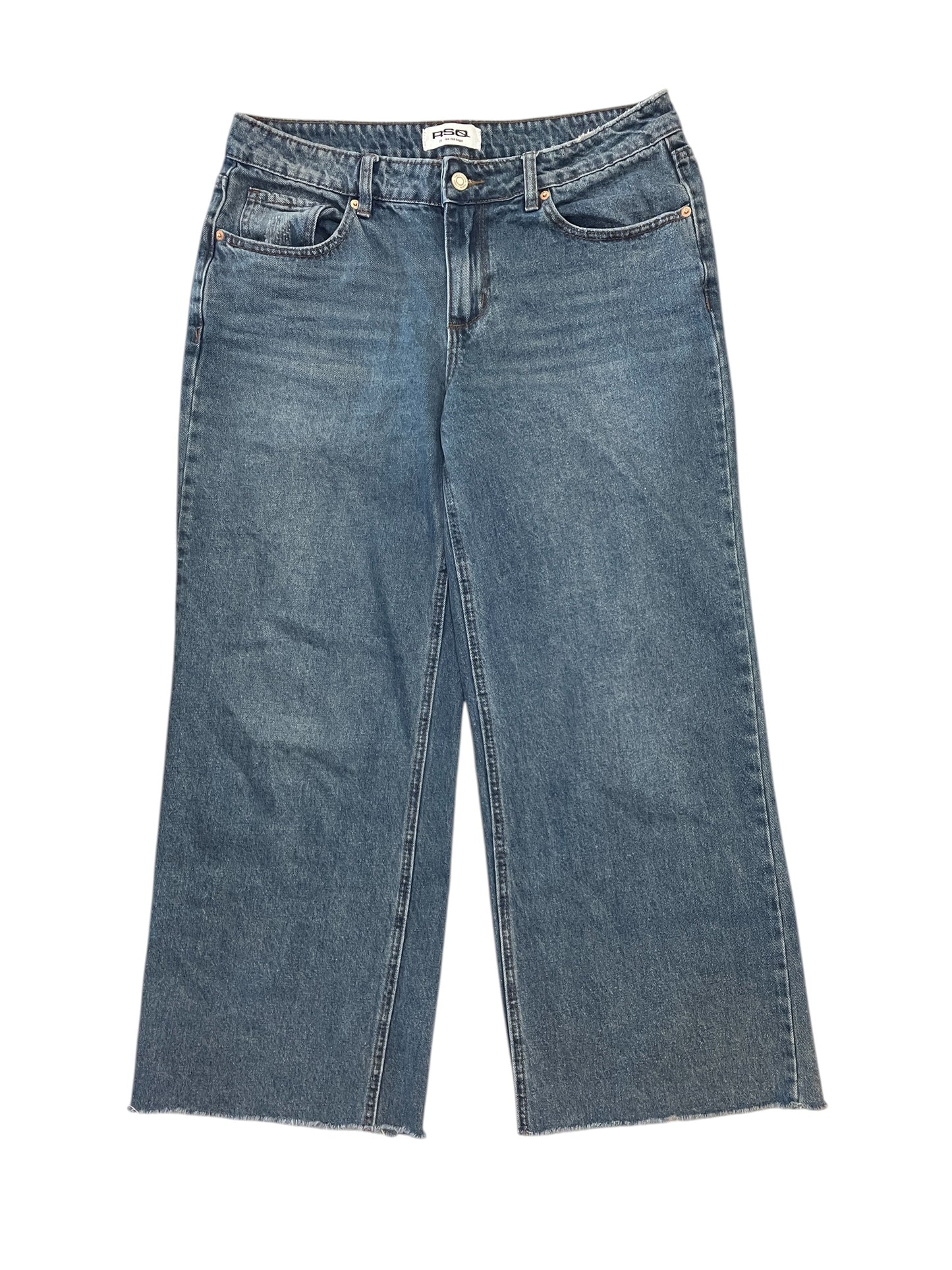 Jeans Wide Leg By Cmc In Blue Denim, Size:8