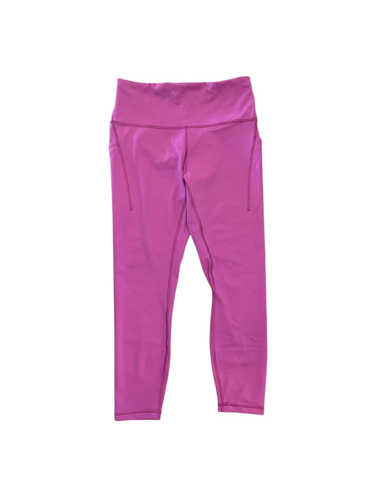 Athletic Leggings By Lululemon In Pink, Size:M