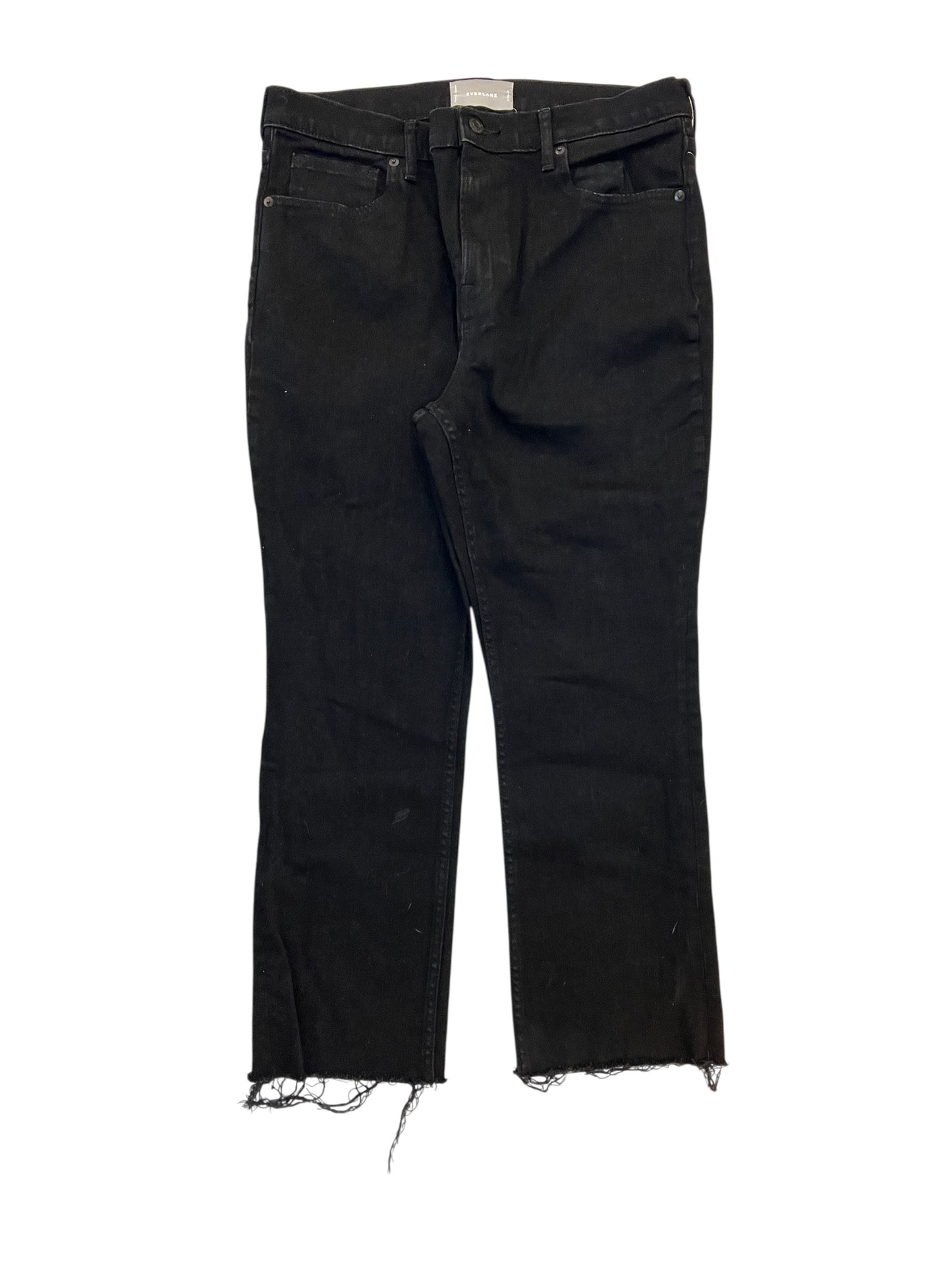 Jeans Straight By Everlane In Black Denim, Size:14