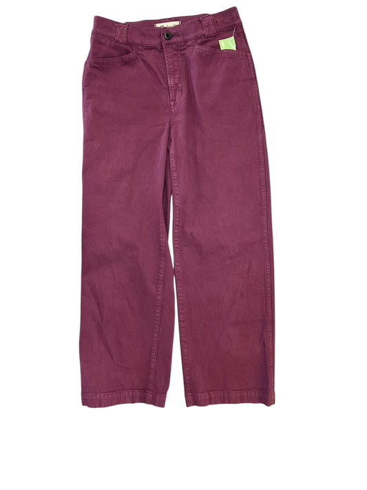 Jeans Wide Leg By Madewell In Purple Denim, Size:Xsp