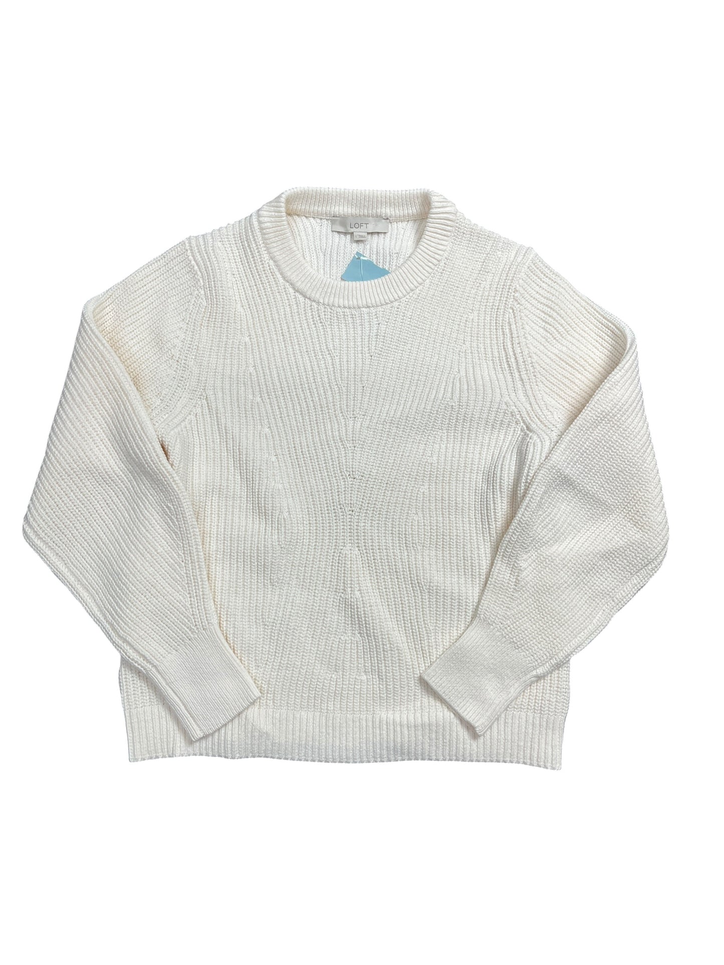 Sweater By Loft In Cream, Size:L