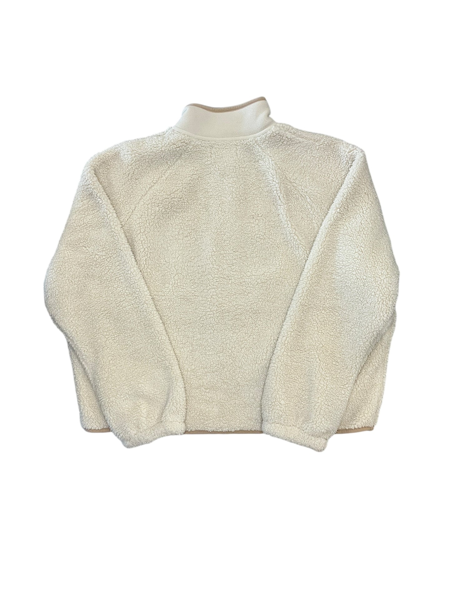 Jacket Faux Fur & Sherpa By Cmb In Cream, Size:M