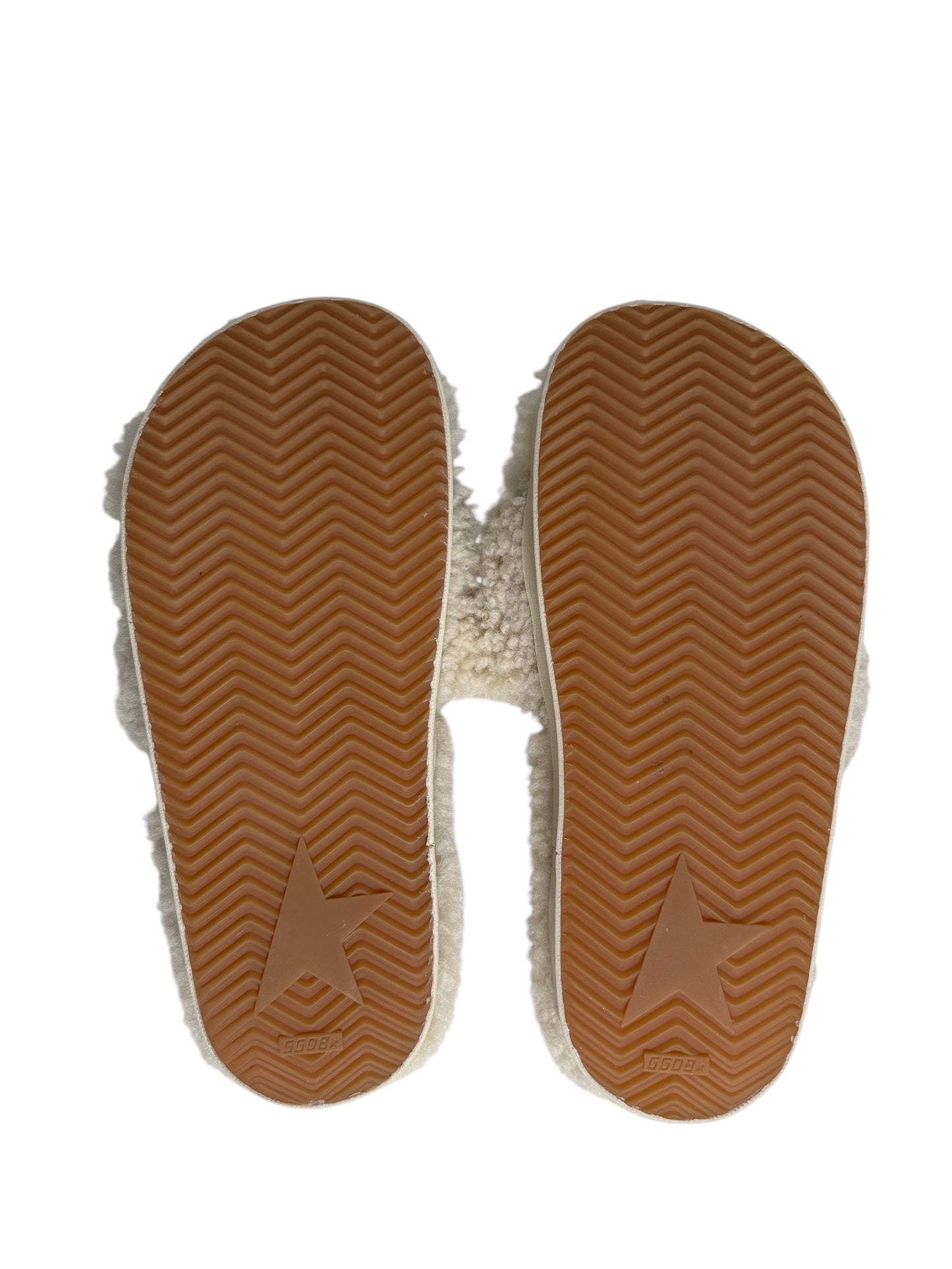 Sandals Luxury Designer By Golden Goose In Cream, Size: 9