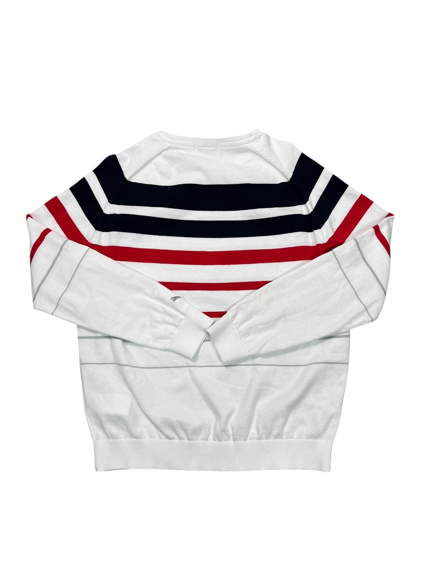 Athletic Sweatshirt Collar By Puma In Striped Pattern, Size:L