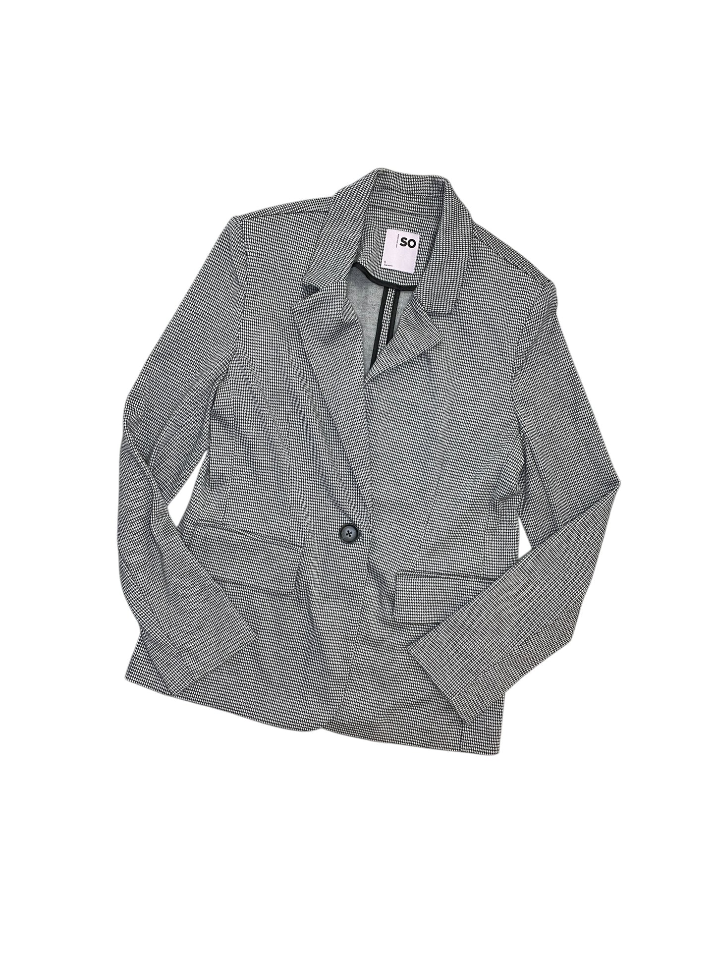 Blazer By So In Black & White, Size:S