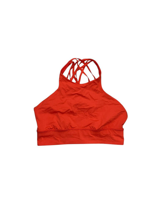 Athletic Bra By Lululemon In Orange, Size:L
